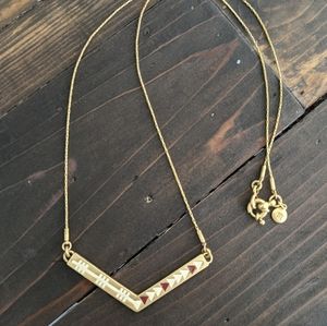 Madewell Geometric Chevron Necklace